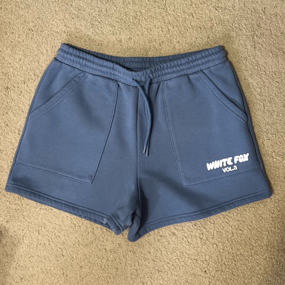 White Fox Boutique Volume 3 Sweatshirt & Shorts Set (Ocean) - Picture 10 of 16